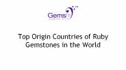 Top Origin Countries of Ruby Gemstones in The World