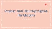 Comparison Guide: Tritium Night Sights vs. Fiber Optic Sights
