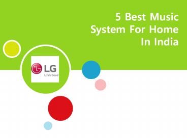 5 Best Music System For Home In India