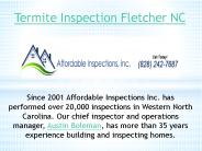 Termite Inspection Fletcher NC