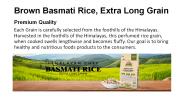 Brown Basmati Rice, Extra Long Grain