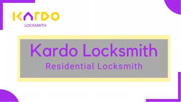 Kardo Locksmith - Residential Locksmith (1)