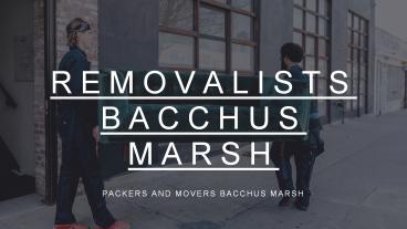 Removalists Bacchus Marsh - Urban Movers