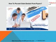 How to Prevent Claim Denials from Payers?