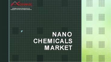 Nano Chemicals Market