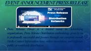 Event Press Release
