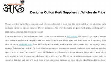 Wholesale Kurtis Online| AKS Clothings