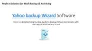 Yahoo Mail Backup Wizard