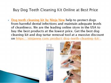Buy Dog Teeth Cleaning Kit Online at Best Price