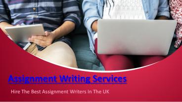 Assignment Writing Services