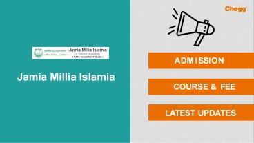 Jamia Mallia Islamia University