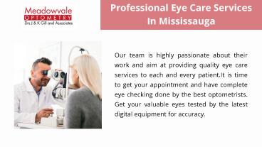 Comprehensive Eye Care Exam by Certified Optometrists