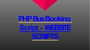 Best PHP Bus Booking Script - WEBSITE SCRIPTS