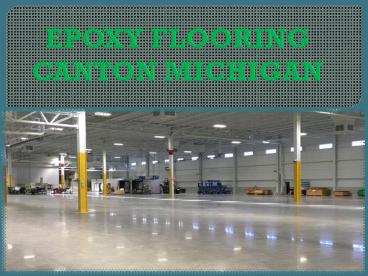 EPOXY FLOORING CANTON MICHIGAN