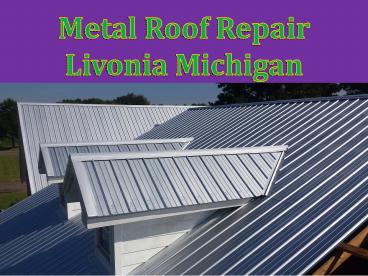 Metal Roof Repair Livonia Michigan
