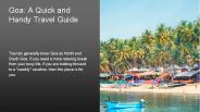 Goa: A Quick and Handy Travel Guide