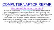 COMPUTER/LAPTOP REPAIR IN NEW YORK?