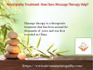 Naturopathy Treatment: How Does Massage Therapy Help?