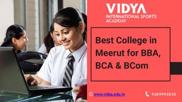 Top BBA Colleges in UP | Best BCA College in UP | Vidya Institute of Creative Teaching