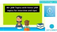 40+ Jam Topics With Hints