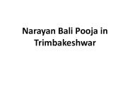 Narayan Bali Pooja in Trimbakeshwar