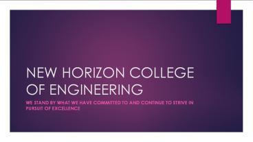 Top Engineering Colleges in Bangalore | NHCE Bangalore