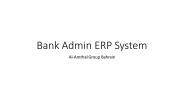 Bank Admin ERP System