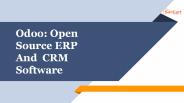 Odoo open source ERP and CRM Software