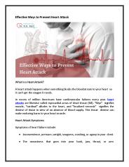 Effective Ways to Prevent Heart Attack