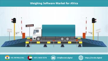 Weighing Software Market for Africa