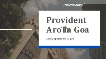 2 bhk apartment in goa