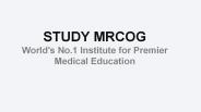 MRCOG Online Courses In India