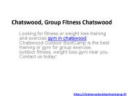 Outdoor Group Training Chatswood
