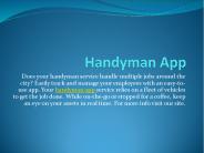 Handyman App