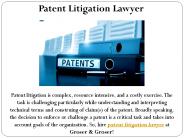Patent Litigation Lawyer