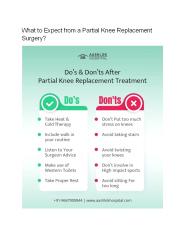 What to Expect from a Partial Knee Replacement Surgery?