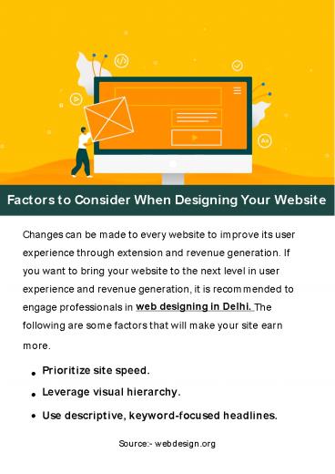 Factors to Consider When Designing Your Website