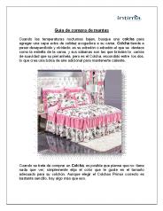 Guía de compra de mantas