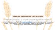 Wheat Flour Manufacturers in India: Vikram Mills