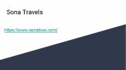 Sona Travels _ Bus Booking _ Reasonable Bus Tickets