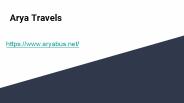 Arya Travels _ Bus Booking _ Reasonable Bus Tickets