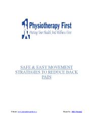 Safe & Easy Movement Strategies To Reduce Back Pain