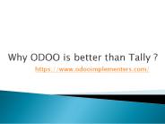 Why ODOO is better than Tally?