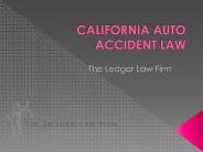 CALIFORNIA AUTO ACCIDENT LAW