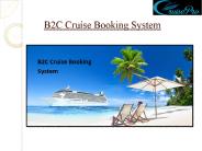B2C Cruise Booking System