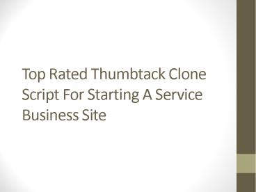 Top Rated Thumbtack Clone Script For Starting A Service Business Site