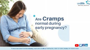 Are Cramps Normal During Early Pregnancy?