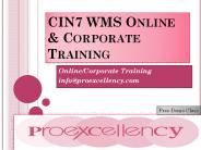 Proexcellency provides CIN7 WMS Online Training.