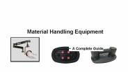 Material Handling Equipment's - A Complete Guide