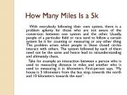 How many miles is a 5k